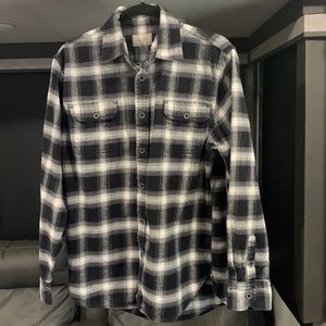 Mens Long Sleeve Plaid Top